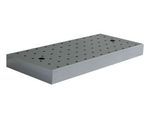 Lochblecheinsatz R30 für CEMO Kleinauffangwannen aus Stahl, B 890 x T 400 x H 85 mm, Stahl verzinkt