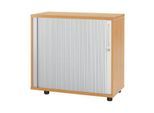 Schäfer Shop Select Anstellquerrollladenschrank, aus Holz, 1 Fachboden, B 800 mm x T 421 x H 750 mm, Buche