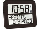 Funkuhr Time Line MAX, schwarz