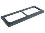 Schäfer Shop Genius Stahlsockel TETRIS WOOD, für Regale/Schränke B 1000 mm, anthrazit