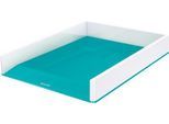 LEITZ® Ablagekorb WOW Duo Color, DIN A4, weiß/eisblau