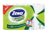 Küchenrollen Zewa Wisch & Weg Leicht, 3-lagig, 30 % weniger Fasern, Paket mit 4 Rollen à 48 Tücher