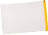 Planschutztasche Eichner, gelber Gleitverschluss, Polyethylen transparent, Format A0