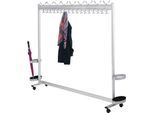 Garderobe multiline, B 1800, 18 Hut-/68 Mantelhaken