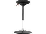 Steh-/Sitzhocker S 300, höhenverstellbar, mehrdimensionales Bewegungs-Gelenk, Sitzhöhe 590-850 mm, schwarz