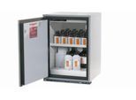 Sicherheitsunterbauschrank Typ 90 asecos UB-T-90, Flügeltür, Anschlag links, Front Lichtgrau, B 593 x T 600 x H 800 mm