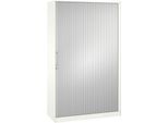 Rollladenschrank ASISTO C 3000, 5 Ordnerhöhen, B 1200 mm, weiß/weiß