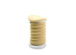 Topstar Hocker SITNESS 4D, ergonomisch, aktives Sitzen, gepolsterter Sattelsitz, höhenverstellbar, um 360° drehbar, Tragegriff, papyrusweiß/gelb