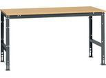 Manuflex Arbeitstisch UNIVERSAL Standard, 1750 x 1000 mm, Multiplex natur, anthrazit