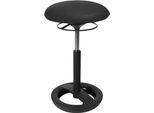 Stehhilfe Sitness HIGH BOB, für ergonomisches Sitzen, höhenverstellbar, Schwingeffekt, H 490-700 mm, schwarz, Gestell schwarz pulverbeschichtet