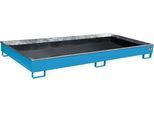 Bauer Regalwanne RW 2700-1 PE, mit PE-Einsatz, L 2665 x B 1315 x H 210 mm, lichtblau RAL 5012