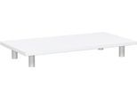 Aufsatzplatte PALENQUE, für Schrank B 800 mm, B 800 x T 400 x H 105 mm, weiß
