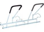 Mottez Fahrradständer für 2 Fahrräder, Verlängerungsmodul, verzinkter Stahl, Bügel mit Gummi, B 760 x T 670 x H 740 mm