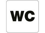 moedel Piktogramm „WC“, Folie selbstklebend, B 160 x H 160 mm