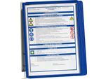 Vario Wall 5 Wandhalter-SET ink. Sichttafeln, blau