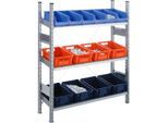 Komplettregal SBR 3000, Grundfeld, 5 schräge Fachebene, 2278 x 600 x 1283 mm