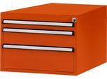 Manuflex Schubladen-Unterbauten, für Werkbank Profi Tiefe 700 mm, rotorange