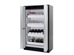 Sicherheitsschrank Typ 90 asecos Q-PHOENIX-90, Falttüren, Front Lichtgrau, B 1193 x T 615 x H 1953 mm