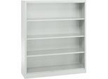 Schäfer Shop Select Regalschrank MS, 4 OH, B 1200 x T 400 x H 1584 mm, Stahlblech, lichtgrau