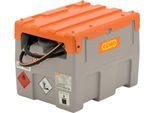 Mobile Tankstelle CEMO DT-Mobil Easy 200 l, Elektropumpe, 12 V, 40 l/min, Automatik-Zapfpistole, Klappdeckel, B 800 x T 620 x H 610 mm