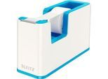 Klebefilmabroller Leitz WOW, ergonomisch, für Klebebandrollen mit B 19 mm x L 33 m, inkl. Klebeband, recycelbarer ABS-Kunststoff, weiß/blau