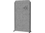 Mobiles MAUL Stellwandsystem MAULcocoon Akustik, B 1000 x H 1800 mm, dunkelgraue Oberfläche, anthrazit
