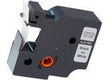 Schriftband kompatibel zu Dymo® Beschriftungsband D1/45803, selbstklebend, weiß/schwarz, Kunststoff, L 7 m x B 19 mm
