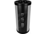 Bechersammler JUNIOR XXL BECHER Schwarz, Einwurföffnung 100 mm, 7 Röhren