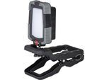 Brennenstuhl Akku-LED-Arbeitsleuchte CL 1050 MA, Clip-System, bis zu 12h, 950 lm, IP65, integrierte USB-Powerbank, schwarz