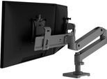 Monitorarm Ergotron LX Pro Dual Direct, für 2 Displays bis 27″, neig-/schwenk-/drehbar, höhenverstellbar, Tischhalterung, VESA, Metall, dunkelgrau