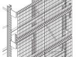 Gitterrückwand GRM-Set 5, Regalhöhe 3600 x Regallänge 2200 mm