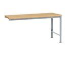 Manuflex Ansatztisch UNIVERSAL Spezial, Tischplatte Multiplex, 1750x1000, alusilber