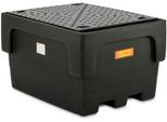 IBC-Auffangwanne, Polyethylen, 1100 l, 1500 kg, PE-Lochplatte, unterfahrbar