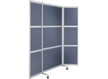 Mobile Stellwand, Anthrazit satin