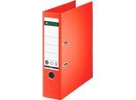 LEITZ® Ordner 1007/1008, DIN A4, Rückenbreite 80 mm, einzeln, hellrot