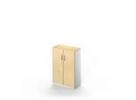 Schäfer Shop Genius Flügeltürenschrank TETRIS SOLID, 3 OH, B 800 x H 1170 mm, 2 Böden, Ahorn/weißalu