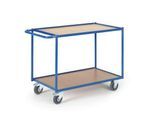 Tischwagen, Ladefl. L800 x B500 mm, 2 Etagen