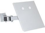 Dokumentenhalter für Arbeitstisch TRESTON Quick Edge, A4, ESD-leitfähig, schwenkbarer Doppelarm, bis 5 kg, B 290 x T 330 mm, Stahl, lichtgrau RAL 7035