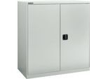 Flügeltürenschrank Schäfer Shop Select MS-i 12409, Stahlblech, B 950 x T 400 x H 1215 mm, 3 OH, Lichtgrau, bis 150 kg