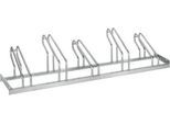 Bügelparker, 1-seitig, für Reifen bis B 55 mm, B 1750 x T 540 x H 500 mm, Stahl feuerverzinkt, 5 Einstellplätze, montiert