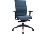 Topstar Bürostuhl Sitness AirWork, mit Armlehnen, 3D-Auto-Synchronmechanik, Muldensitz, Netzrücken, petrol/schwarz
