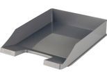 Ablagekorb HAN Klassik, für Format A4/C4, mit Beschriftungsfeld, stapelbar, B 255 x T 348 x H 65 mm, Kunststoff, dunkelgrau, 10 Stück