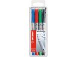 Folienschreiber OHPen universal, non-permanent - im 4er-Etui, 0,7 mm