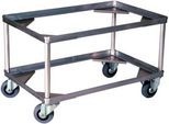 Gmoehling Fahrgestell für Transportkästen Typ 4, bis 200 kg, Lenk- und Bockrollen, Vollgummi-Räder, L 724 x B 459 x H 440 mm, Stahl verzinkt