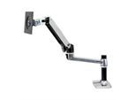 Monitorarm ergotron® LX, für 1 Display bis 34″ & bis 11,3 kg, Tischhalterung, höhen- & tiefenverstellbar, neigbar, VESA, matt-schwarz