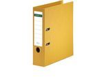 Ordner Schäfer Shop Select, DIN A4, Rückenbreite 80 mm, Griffloch, auswechselbares Rückenschild, Polypropylen, 1 Stück, gelb