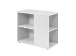 Anstellcontainer TARA, 4 offene Regalfächer, B 400 x T 800 x H 720 mm, lichtgrau