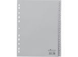 Durable Kunststoffregister, A4 hoch, Zahlen 1-31, grau