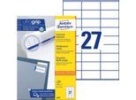 AVERY Zweckform Universal-Etiketten 3479, ultragrip, 70 x 32 mm, 2700 Stück