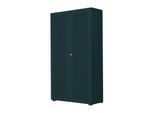 Flügeltürenschrank, 2-türig, Akustikfront, 800 x 2300 mm, 6 OH, graphit